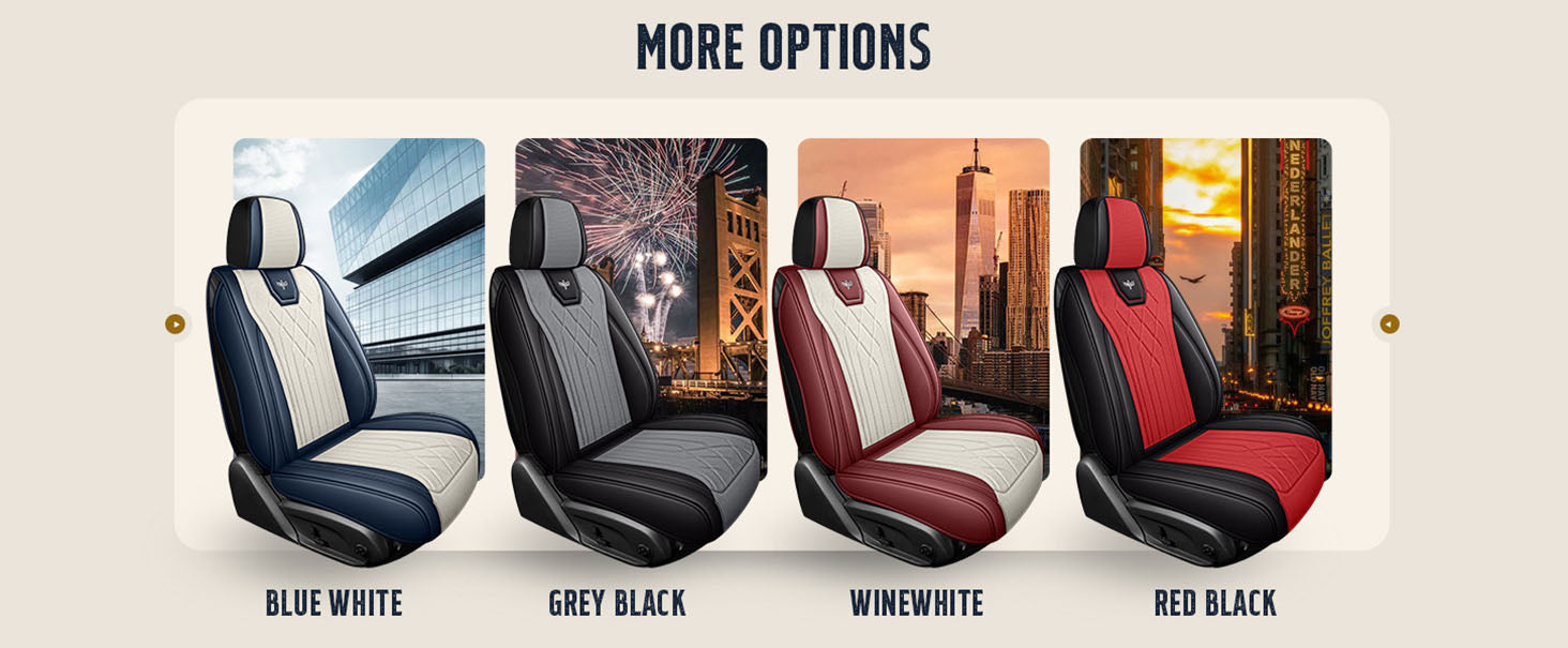 LINGVIDO Car Seat Covers Leather Seat Covers for Cars, Trucks & SUVs