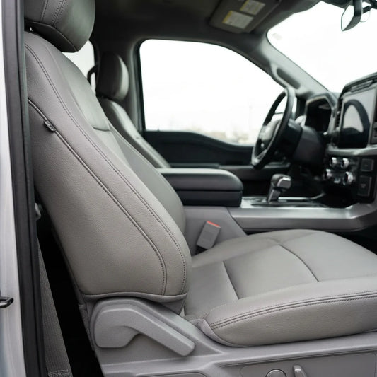Ford F-150 Gray Seat Covers Factory Interior Color Match