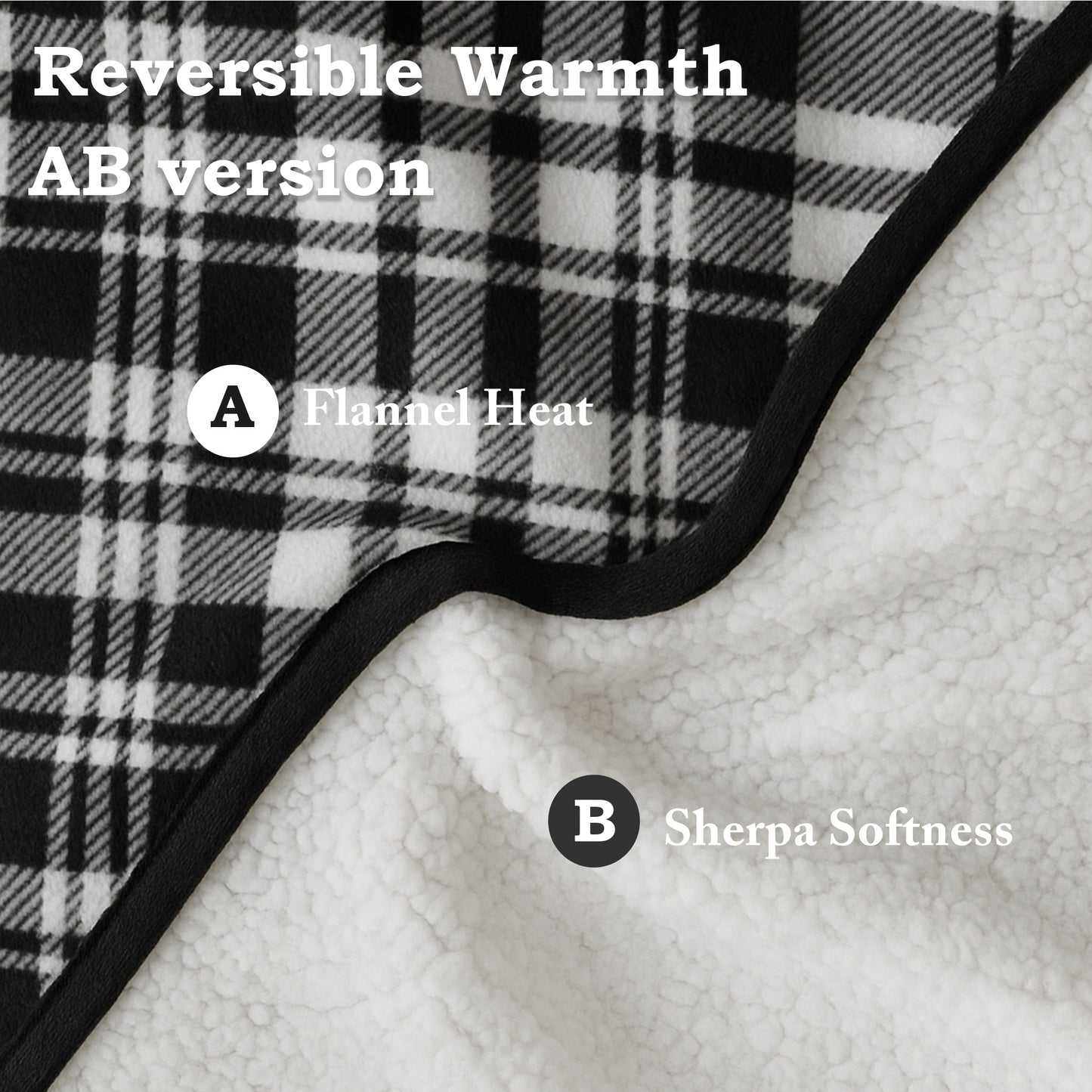 Sherpa Wheelchair Lap Blanket for Seniors – 43x28in, Snap Buttons