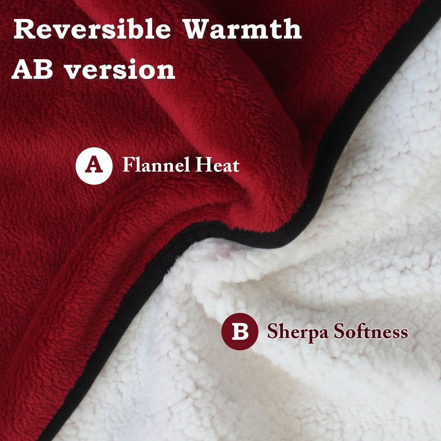 Sherpa Wheelchair Lap Blanket for Seniors – 43x28in, Snap Buttons