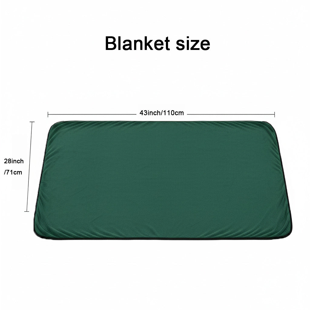 Sherpa Wheelchair Lap Blanket for Seniors – 43x28in, Snap Buttons