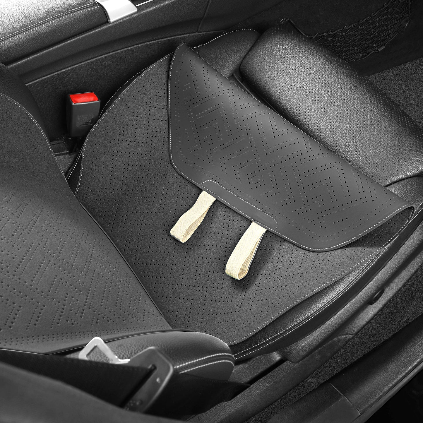 LINGVIDO Gray Car Seat Cover - Front Set of Leather Seat Covers for Cars & Trucks - Automotive Seat Covers & Accessories for Interior Protection