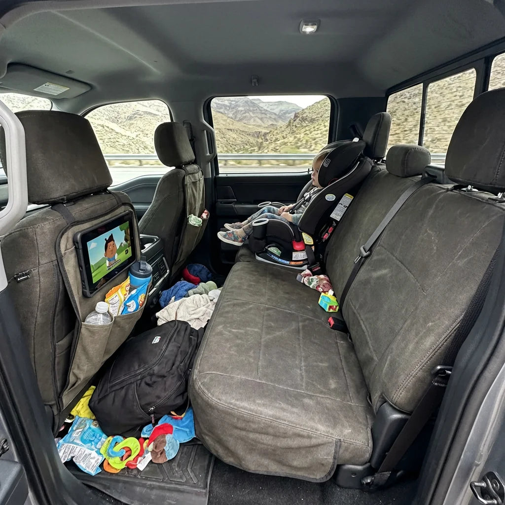 2025 Chevy Silverado Custom Seat Cover Detail - Napa Leather